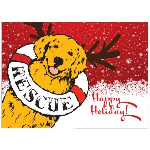 *Donation Greeting Card/Happy Holidays-Antler Card (The amount of your donation is fully tax deductible)