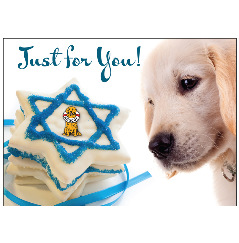 *Donation Greeting Card/Just For You- Hanukkah (The amount of your donation is fully tax deductible)