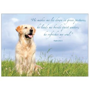 *Donation Greeting Card/ Psalm 23 (In Memory of a Person) (The amount of your donation is fully tax deductible)