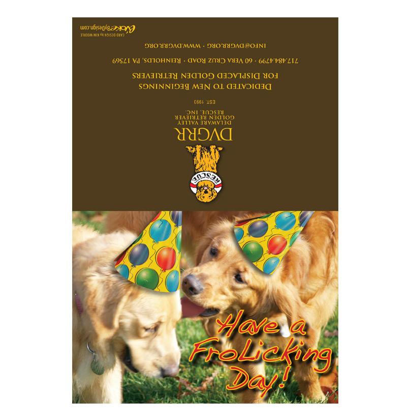 *Donation Greeting Card/ Have A Frolicking Day (The amount of your donation is fully tax deductible) - Image 2