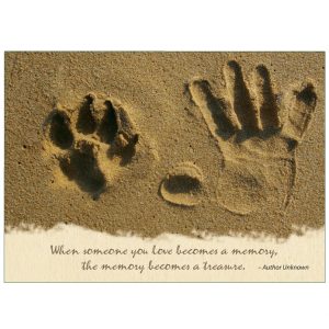 *Donation Greeting Card/ Treasured Memory of a Pet (The amount of your donation is fully tax deductible)